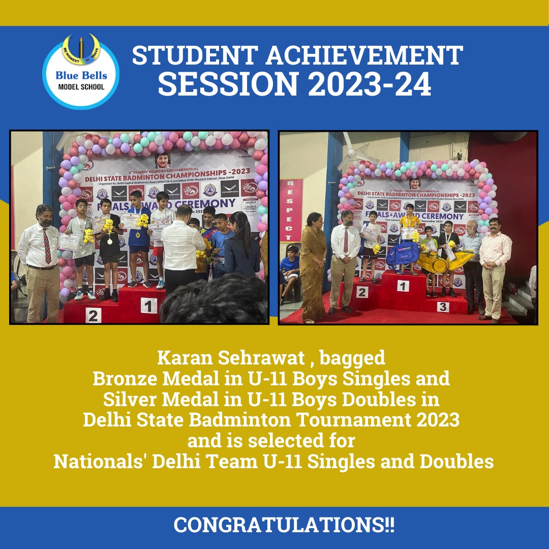 Karan Rocks at Delhi State Badminton Tournament 2023